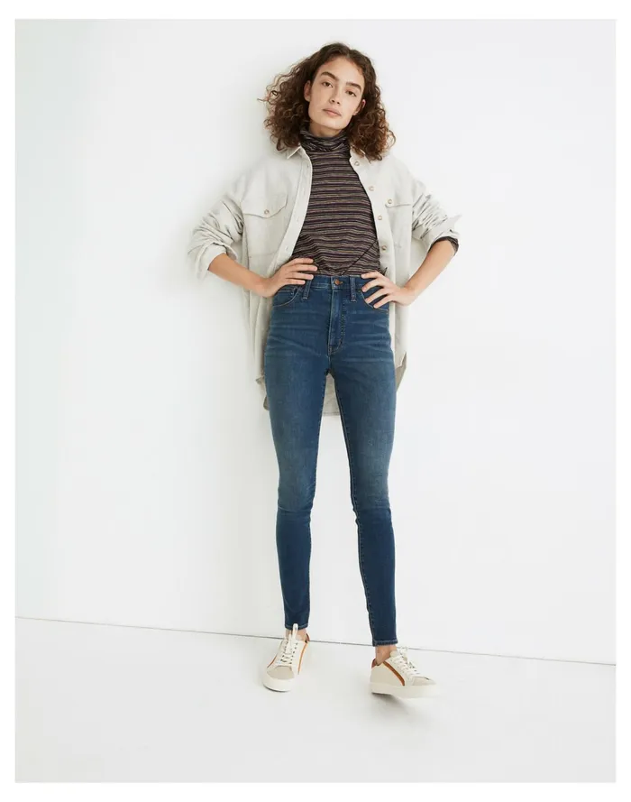10034 High Rise Roadtripper Supersoft Jeans In Playford Wash Playford Wash Women Madewell Jeans