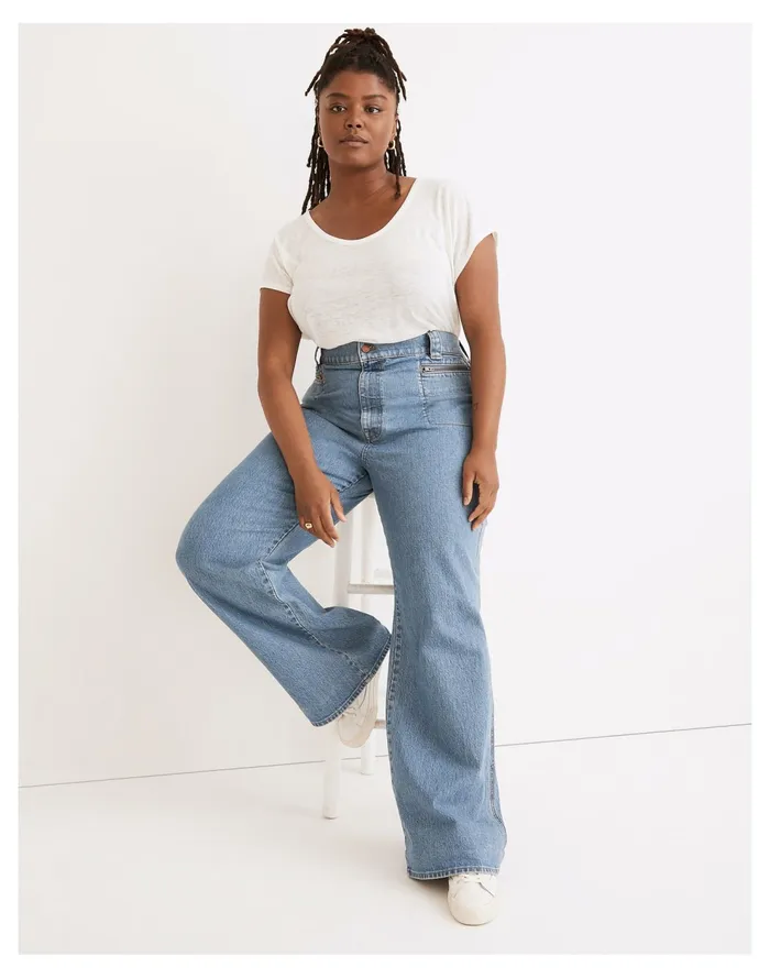 11034 High Rise Flare Jeans In Easley Wash Easley Wash Women Madewell Jeans
