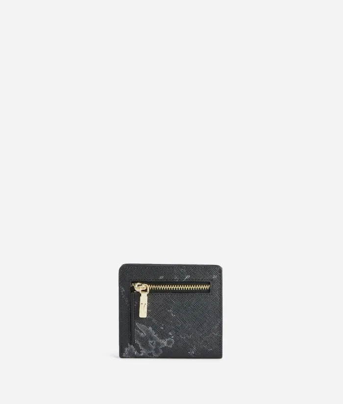 1c Mirror Night Mini Bifold Wallet Black Woman Alviero Martini Wallets