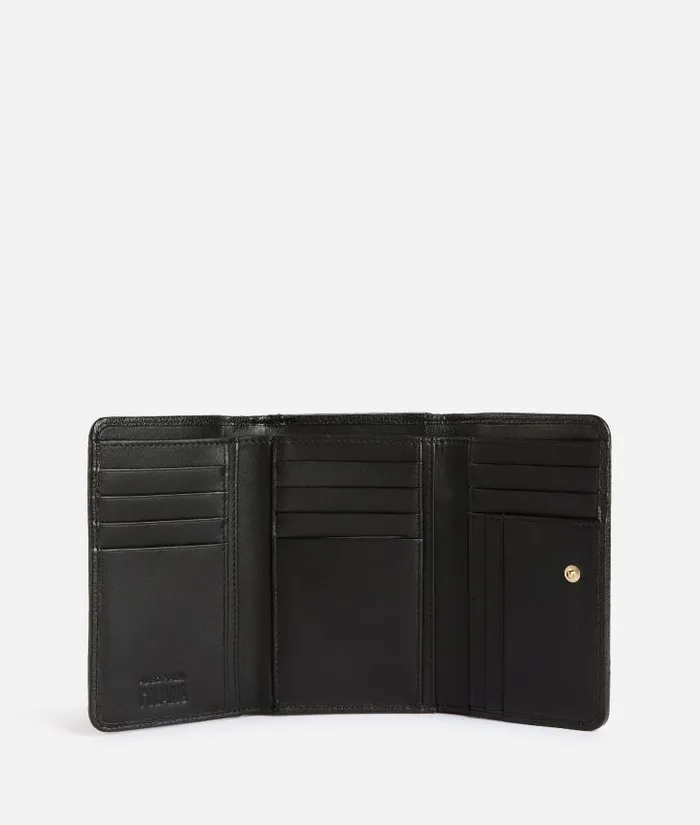 3d Geo Medium Bifold Wallet Black Woman Alviero Martini Wallets