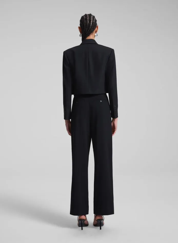 ALC Anderson Cropped Tux Jacket Blackblack Women Jackets and Coats