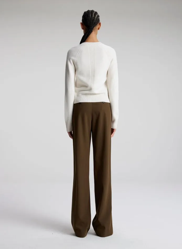 ALC Ashtyn Cashmere Crew Neck Sweater Natural Women Tops