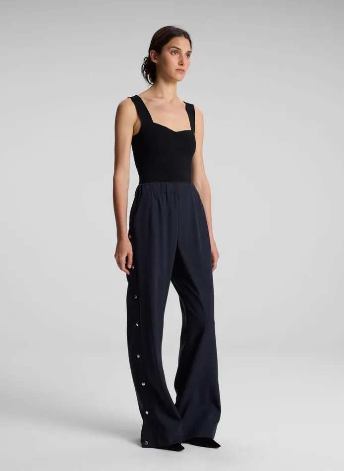 ALC Jordana Compact Knit Top Black Women Tops