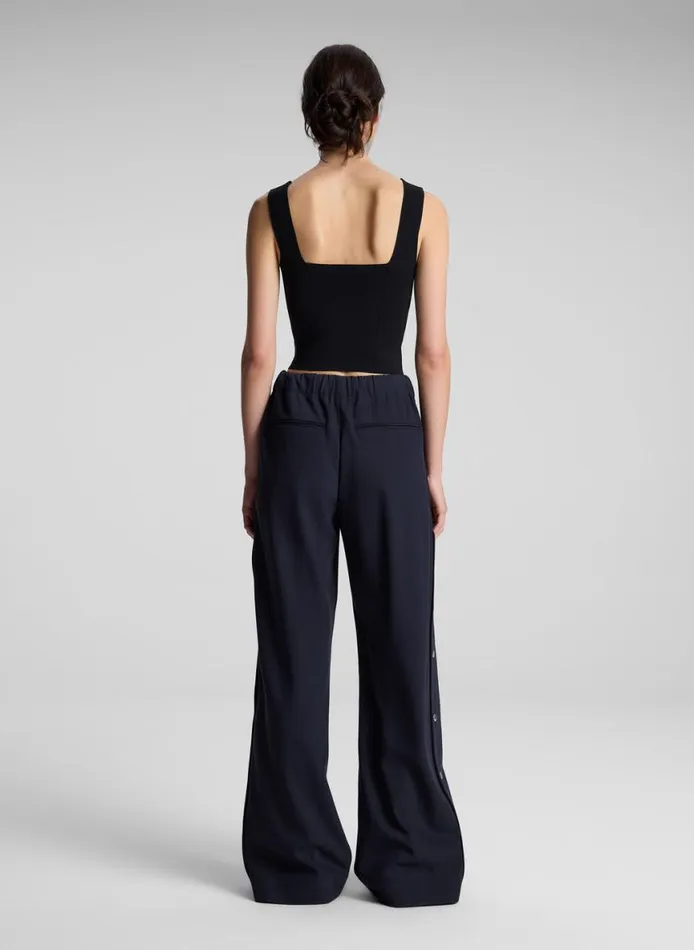 ALC Jordana Compact Knit Top Black Women Tops