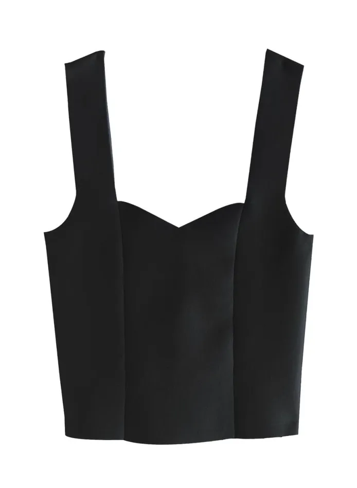 ALC Jordana Compact Knit Top Black Women Tops