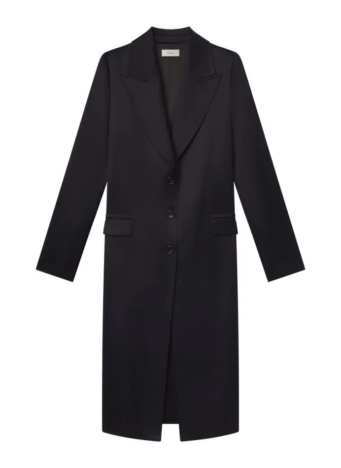 ALC Jude Satin Coat Deep Navy Women Jackets and Coats
