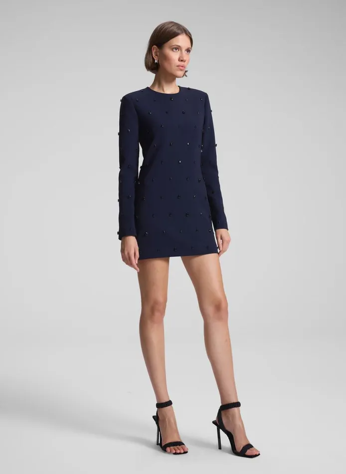 ALC Kenna Embellished Mini Dress Evening Bluejet Women Dresses