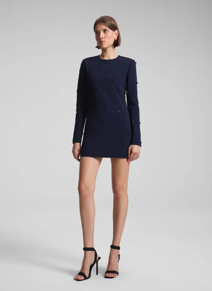 ALC Kenna Embellished Mini Dress Evening Bluejet Women Dresses