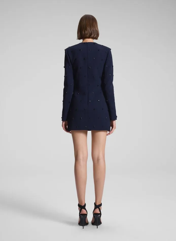 ALC Kenna Embellished Mini Dress Evening Bluejet Women Dresses