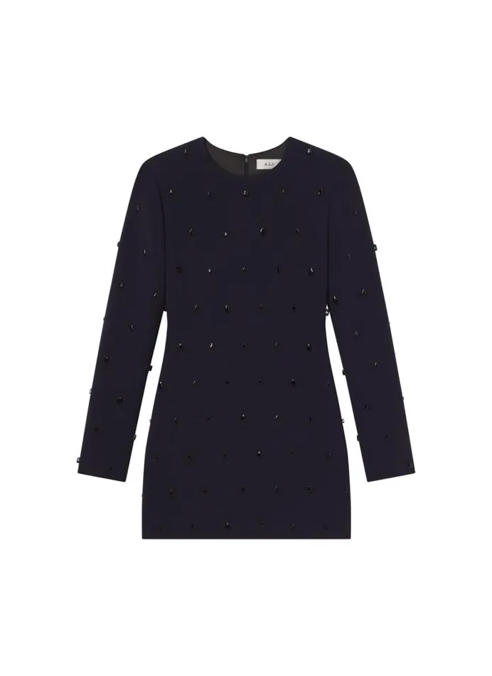 ALC Kenna Embellished Mini Dress Evening Bluejet Women Dresses