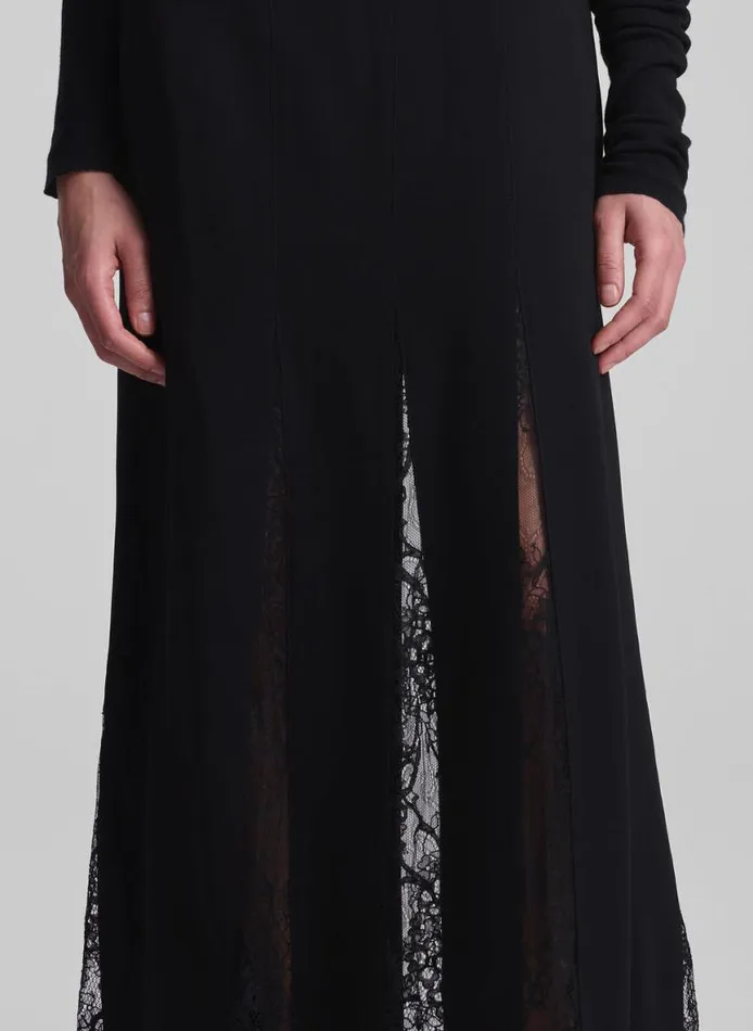 ALC Mira Lace Midi Skirt Blackblack Women Bottoms