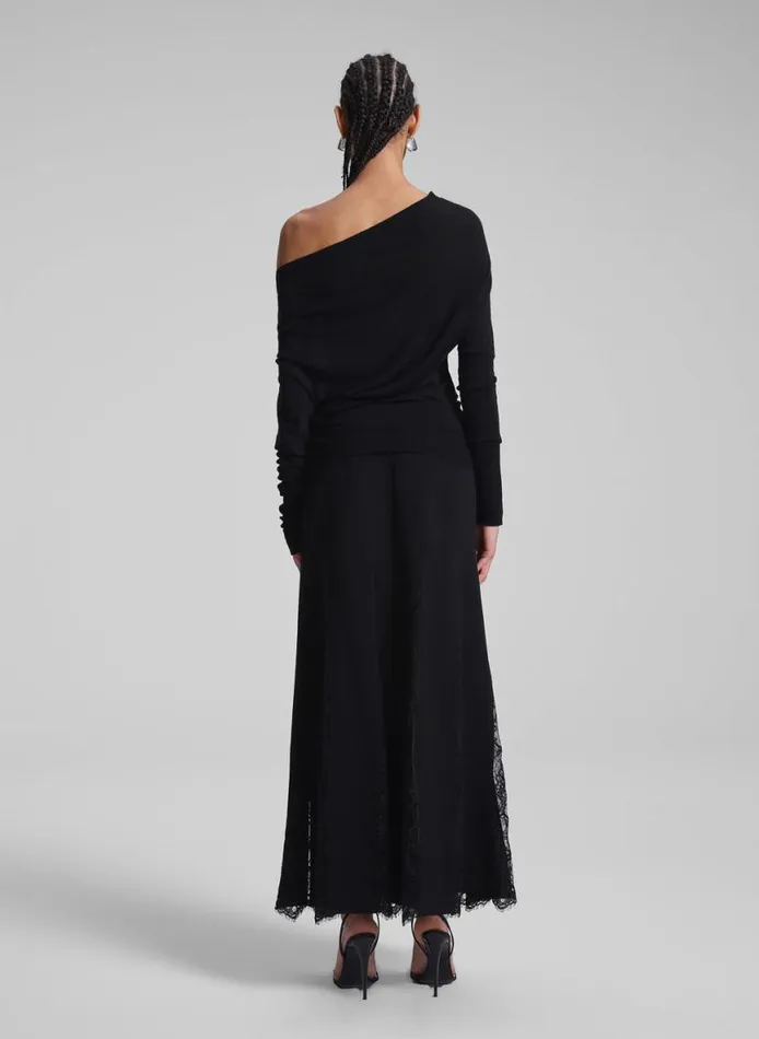 ALC Mira Lace Midi Skirt Blackblack Women Bottoms