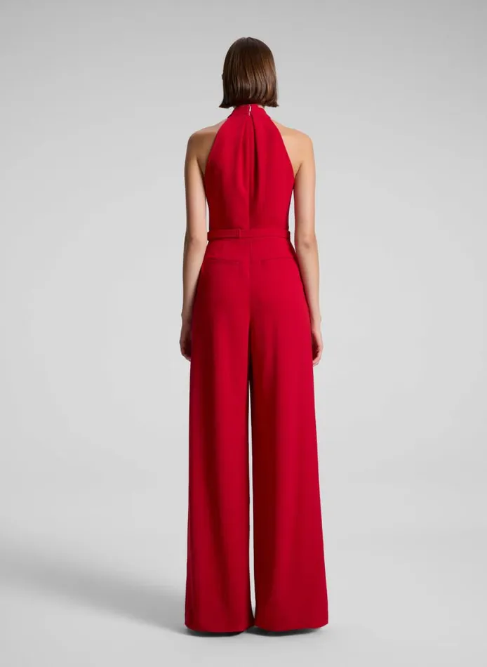 ALC Murphy II Wide Leg Jumpsuit Really Red Women Bottoms