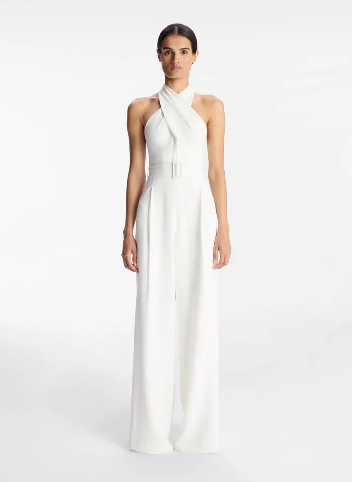 ALC Murphy WideLeg Jumpsuit White Women Bottoms