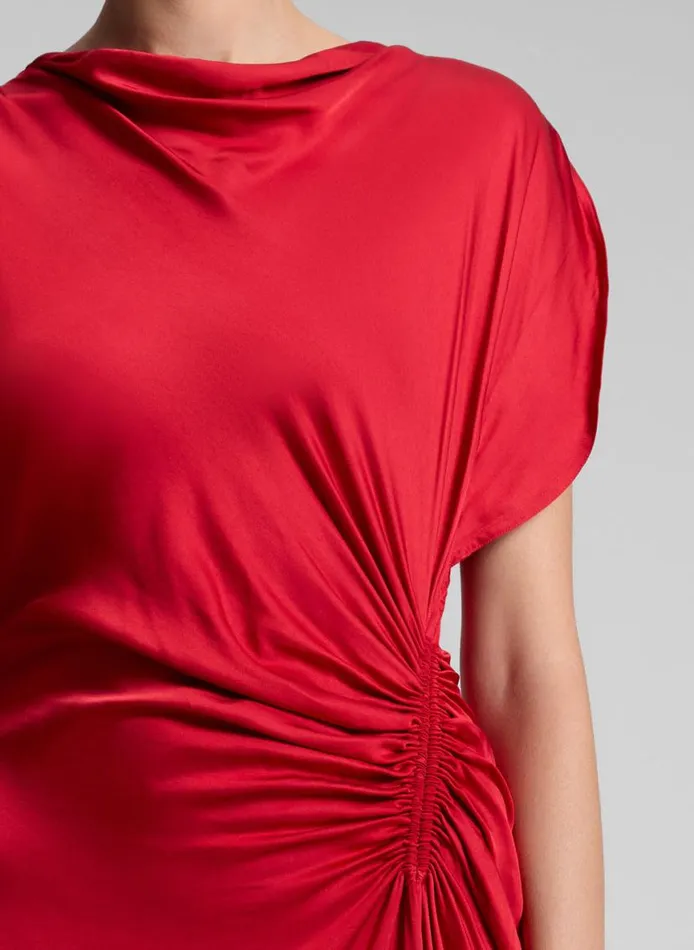 ALC Nadia Satin Gown Really Red Women Dresses