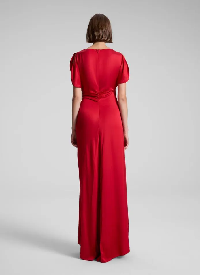 ALC Nadia Satin Gown Really Red Women Dresses