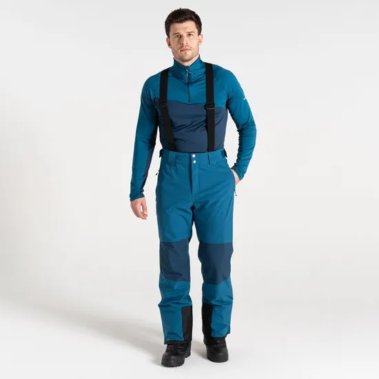 Achieve II Recycled Ski Pants Kingfisher Blue Navy Men Dare 2b Ski Trousers and Salopettes