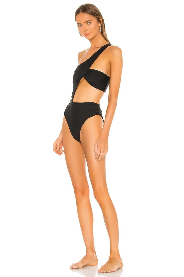 Aiko One Piece Black Women Lovers Friends Swimsuits and CoverUps