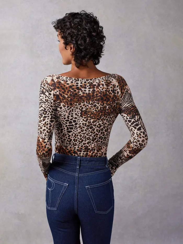 Alaina Top Jungle Marron Women Tops Rouje