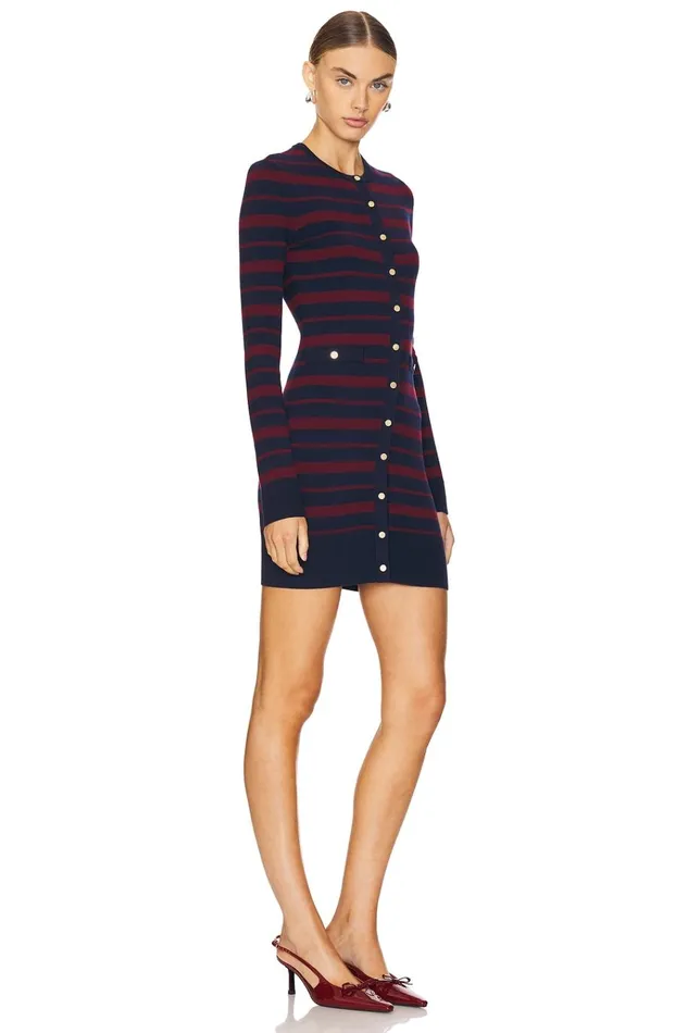 Alainna Striped Dress Red and Navy Women Lovers Friends Dresses