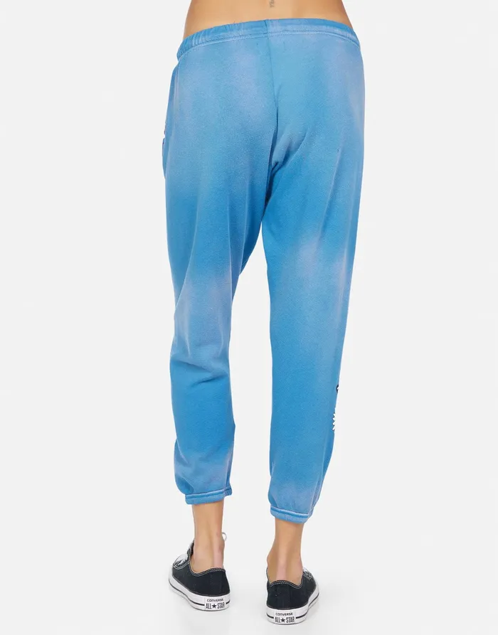 Alana Elements Heart Faded Riptide Women039s Lauren Moshi Crop Sweatpants