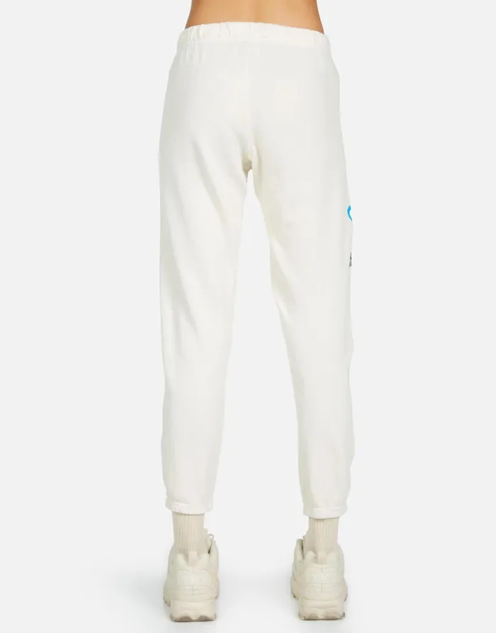 Alana Peace Hippie Ivory Women039s Lauren Moshi Crop Sweatpants