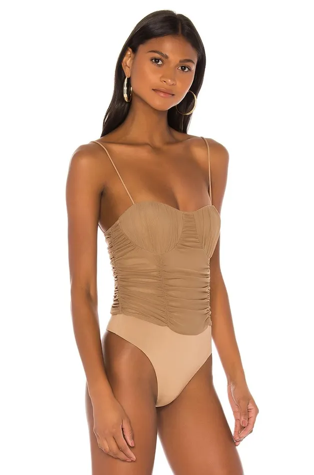 Albany Bodysuit Taupe Brown Women Lovers Friends Tops Albany Bodysuit Taupe Brown Women Lovers Friends Tops
