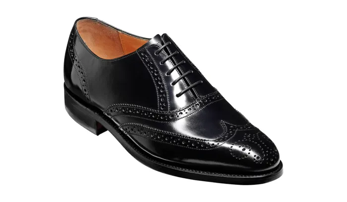 Albert 8211 Black HiShine Mens Barker Shoes Mens Brogues