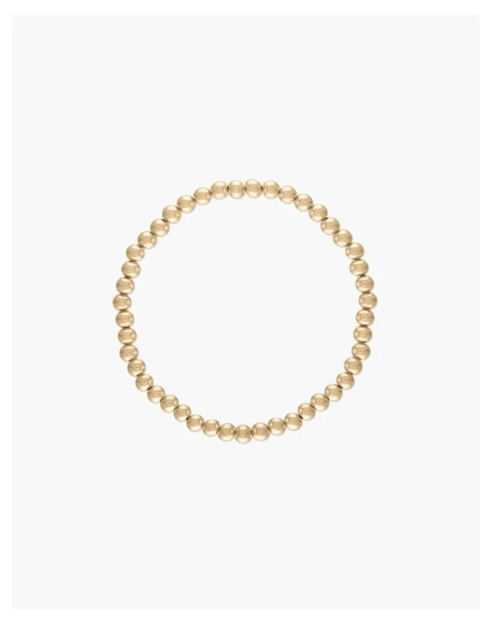 Alexa Leigh 5MM Gold Ball Bracelet Pale Chamois Women Madewell Bracelets