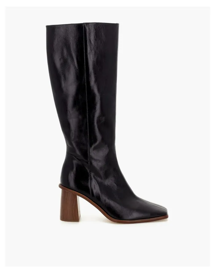 ALOHAS Leather East Knee High Boots Black Women Madewell Boots