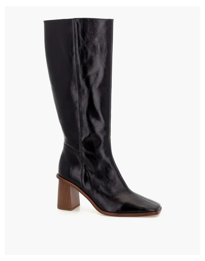 ALOHAS Leather East Knee High Boots Black Women Madewell Boots ALOHAS Leather East Knee High Boots Black Women Madewell Boots