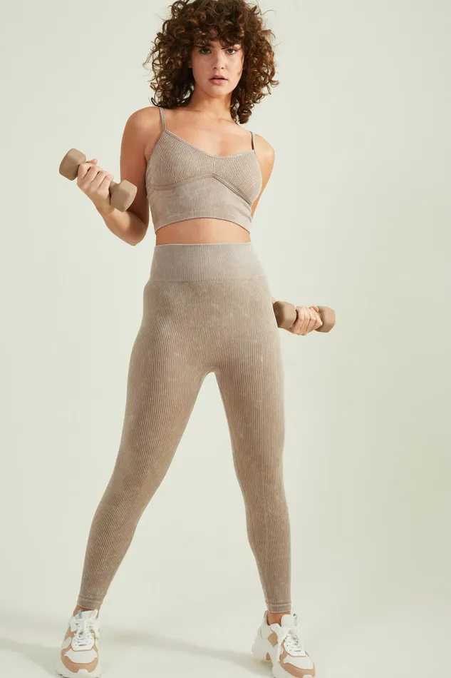 Altar8217d State Activewear Women Finish Strong Ribbed Corset Tank