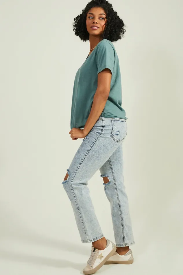 Altar8217d State Libby VNeck Basic Tee Women Tees