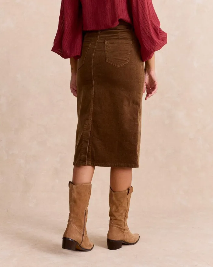 Altea Corduroy Skirt Leather Women Polin Et Moi Skirts Altea Corduroy Skirt Leather Women Polin Et Moi Skirts