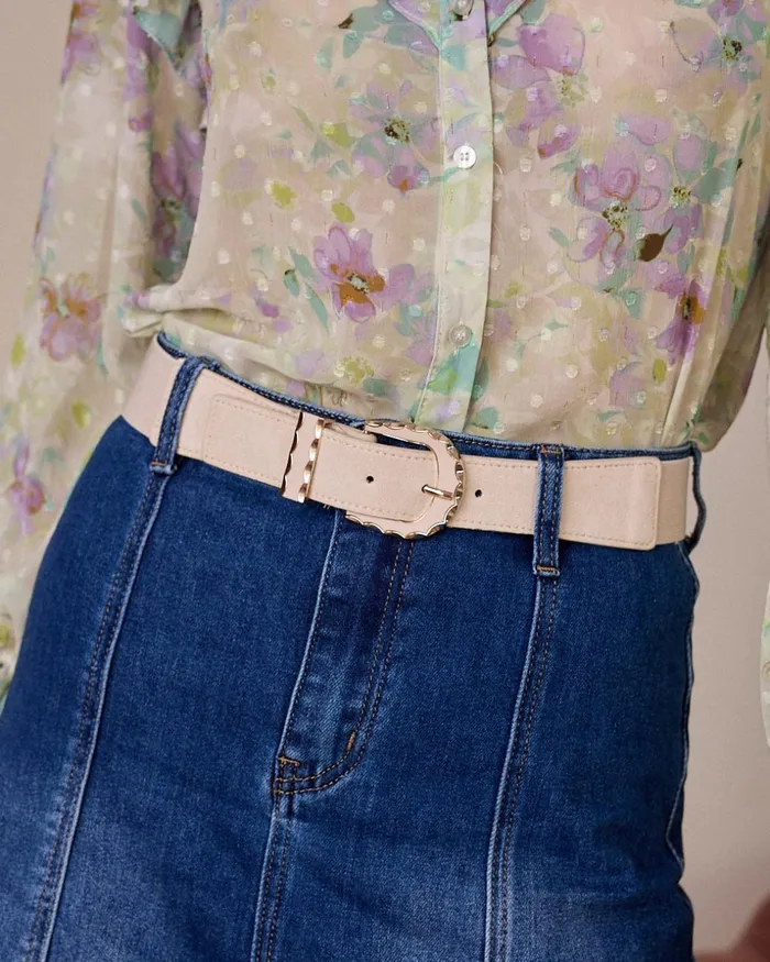 Amira Buckle Belt Raw Women Polin Et Moi Belts