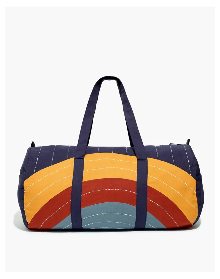 Anchal Organic Cotton Eclipse Weekender Duffel Bag Multi Women Madewell Luggage and Travel