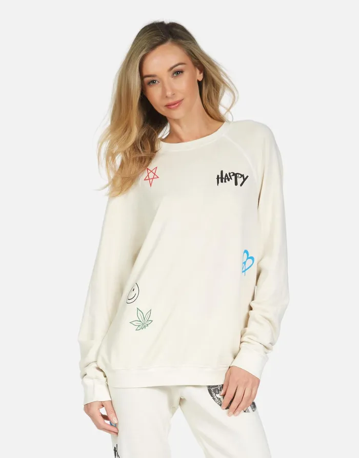 Anela Peace Hippie Ivory Women039s Lauren Moshi Long Sleeve