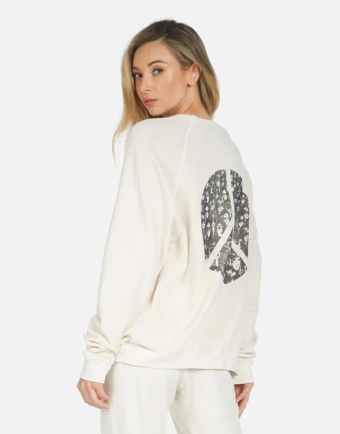 Anela Peace Hippie Ivory Women039s Lauren Moshi Long Sleeve