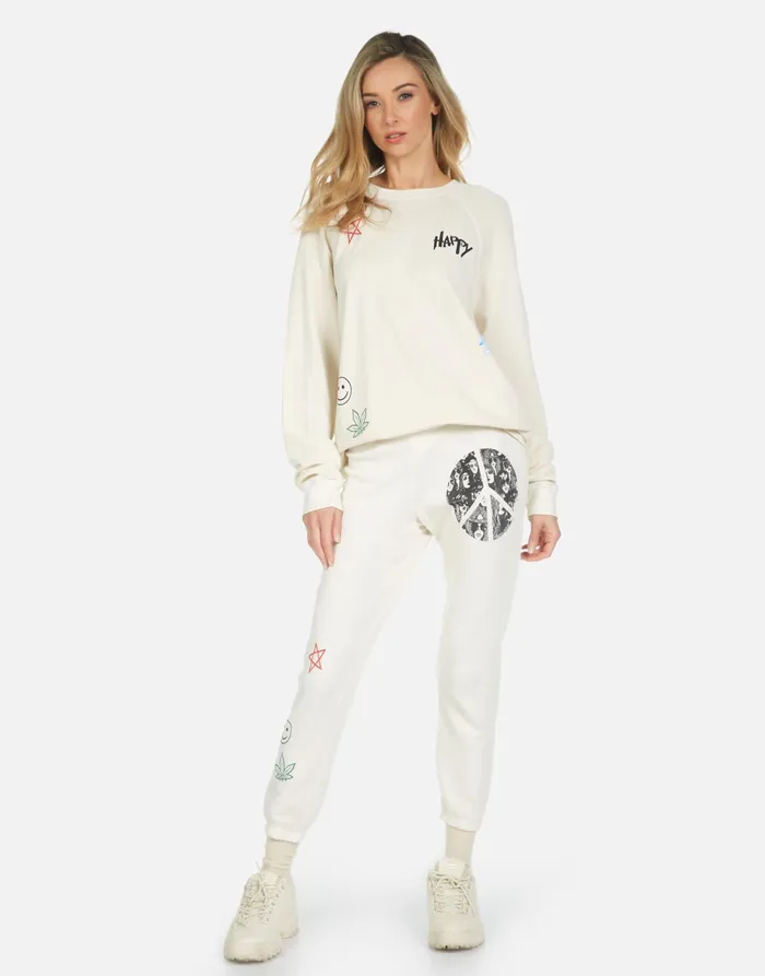 Anela Peace Hippie Ivory Women039s Lauren Moshi Long Sleeve