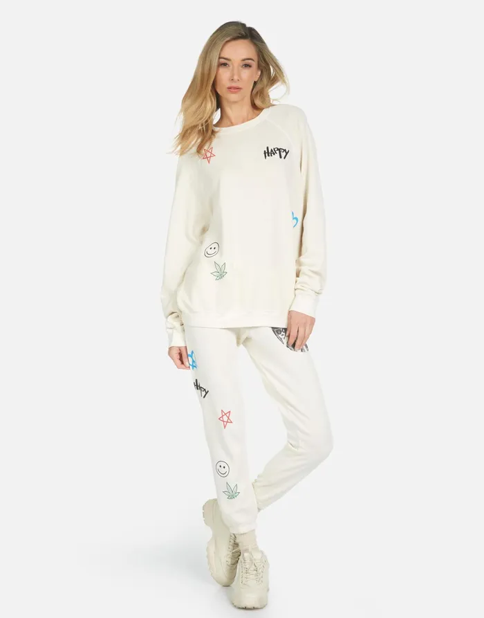 Anela Peace Hippie Ivory Women039s Lauren Moshi Long Sleeve