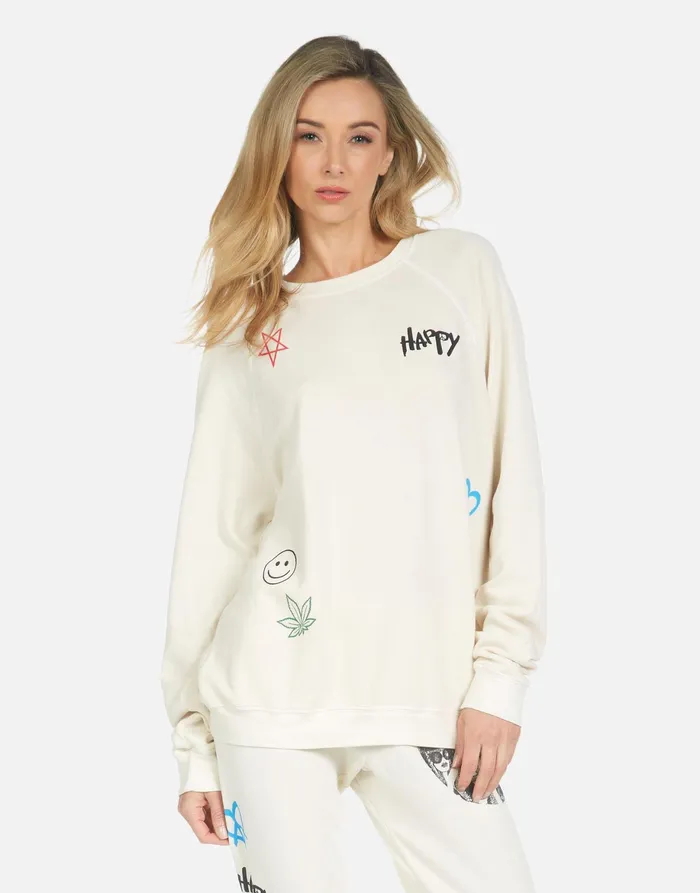 Anela Peace Hippie Ivory Women039s Lauren Moshi Long Sleeve