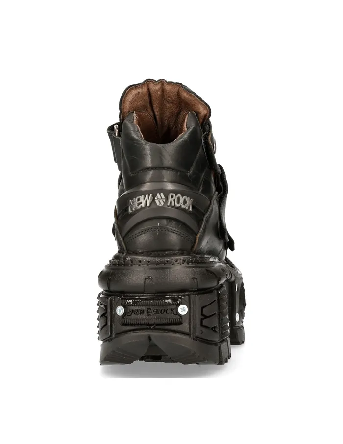 Ankle Boot Black Imperfect MTank008C2 Platform New Rock Women