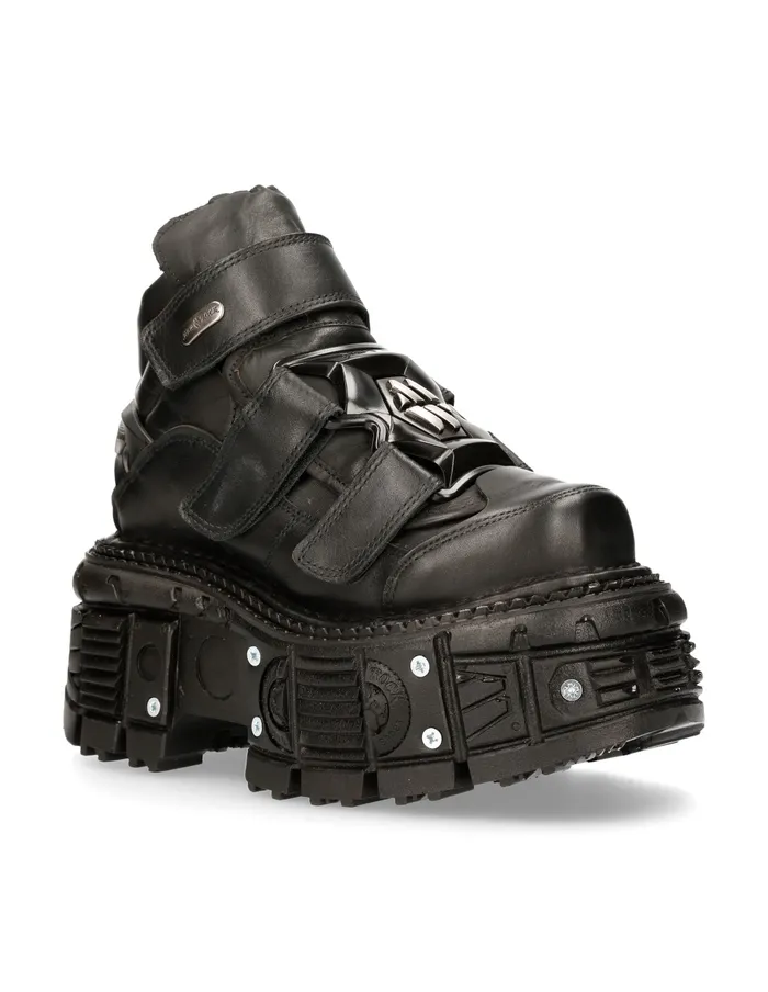 Ankle Boot Black Imperfect MTank008C2 Platform New Rock Women