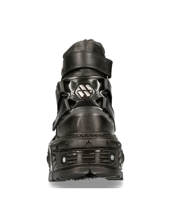 Ankle Boot Black Imperfect MTank008C2 Platform New Rock Women