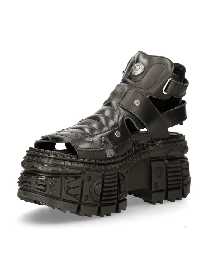 Ankle Boot Black Tank MBios131C2 Platform New Rock WomenMen