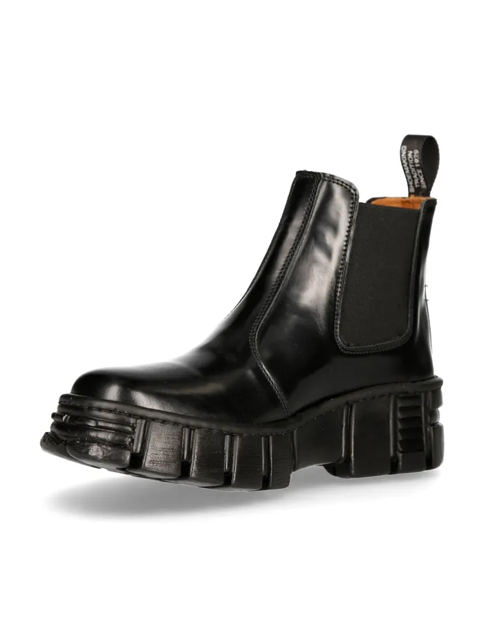 Ankle Boot Black Tower MWall007nC2 Boots New Rock WomenMen