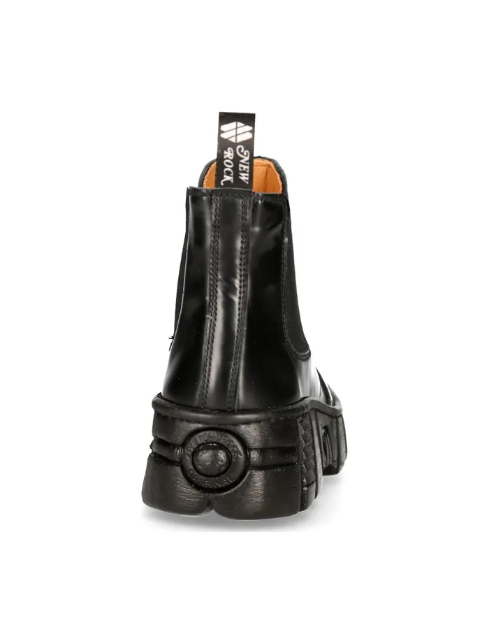 Ankle Boot Black Tower MWall007nC2 Boots New Rock WomenMen