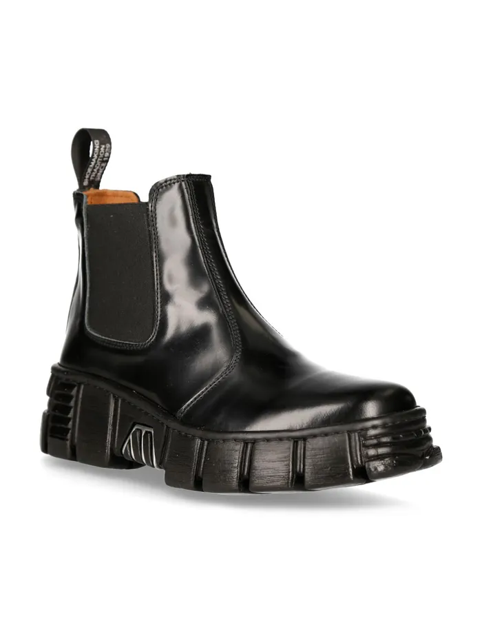 Ankle Boot Black Tower MWall007nC2 Boots New Rock WomenMen