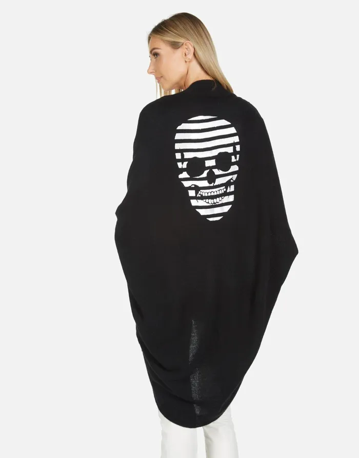 Annika Stripe Skull Black Women039s Lauren Moshi Sweaters and Knits
