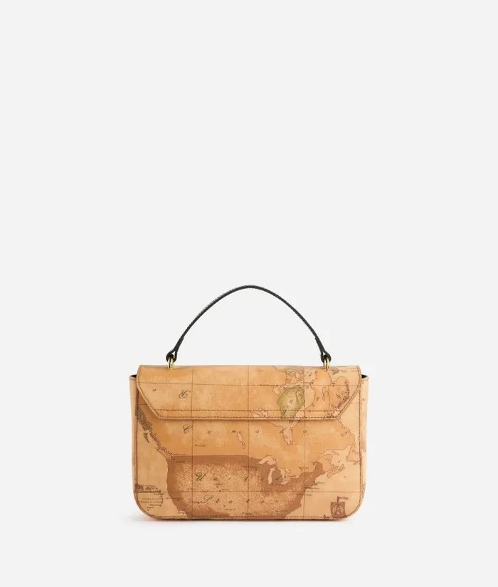Around Geo Flap Crossbody Bag Black Woman Alviero Martini Crossbody Bags